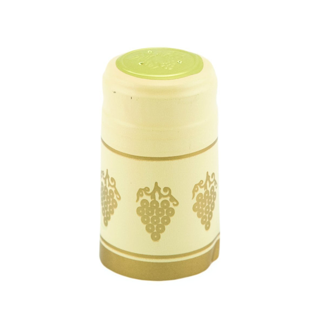 Almond/Gold Grapes | Shrink Cap Pack of 100 (30.5 x 55 mm | 1.2 x 2.16 in)*
