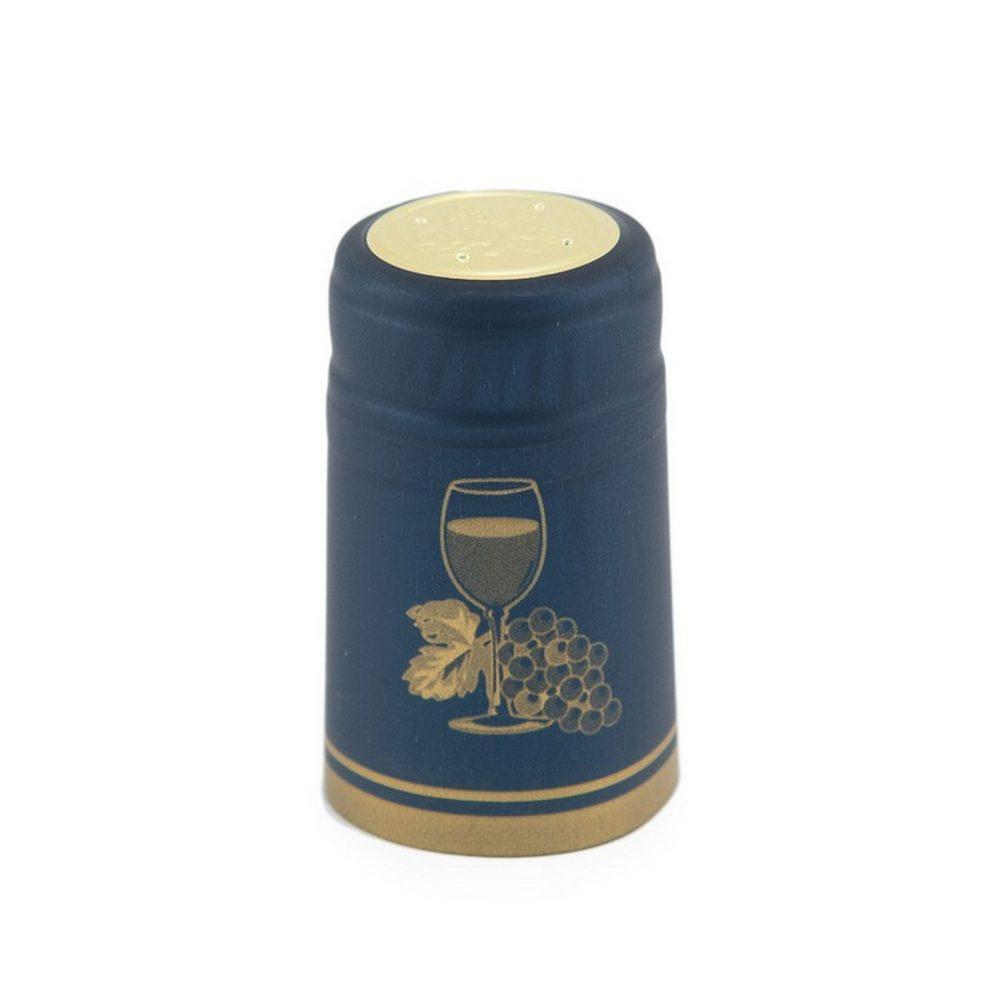 Dark Blue Cup | Shrink Cap Pack of 100 (30.5 x 55 mm | 1.2 x 2.16 in)*