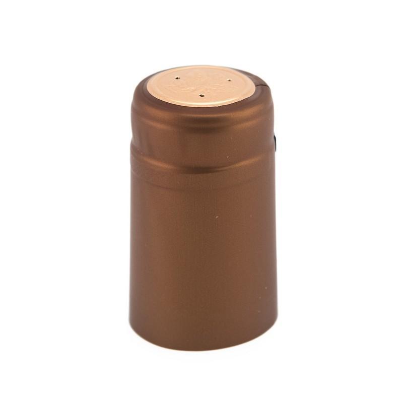 Metallic Gingerbread | Shrink Cap Pack of 100 (30.5 x 55 mm | 1.2 x 2.16 in)