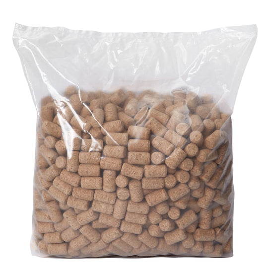 Agglomerated Nova Cork #9 Long Bag of 1000 (45 mm x 24 mm | 1 3/4 in x 1.31 in)